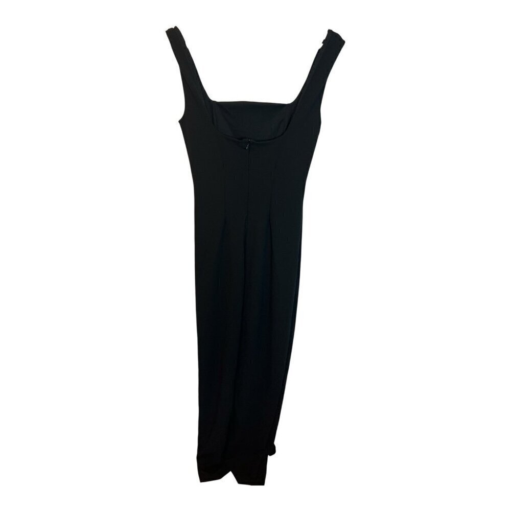 Lulus Inspiring Allure Black Square Neck Column Maxi Dress Small Formal NWOT - Picture 6 of 10